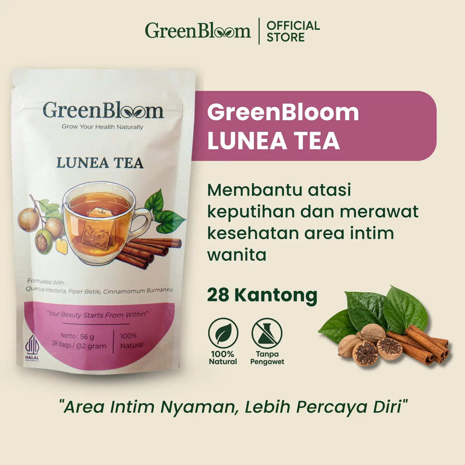 GreenBloom Lunea Tea - 28 Kantong Teh