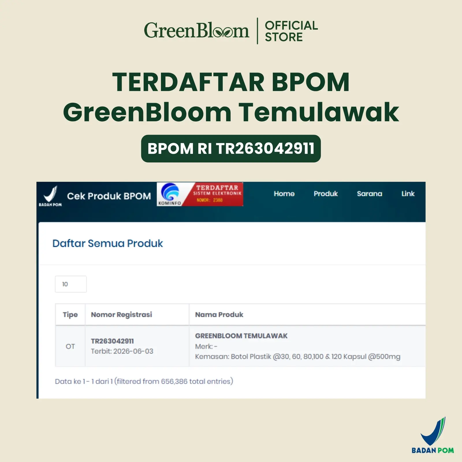 GreenBloom Temulawak Paket 2 Botol - Nafsu Makan Fatty Liver Hati Berlemak Herbal BPOM โ foto 6