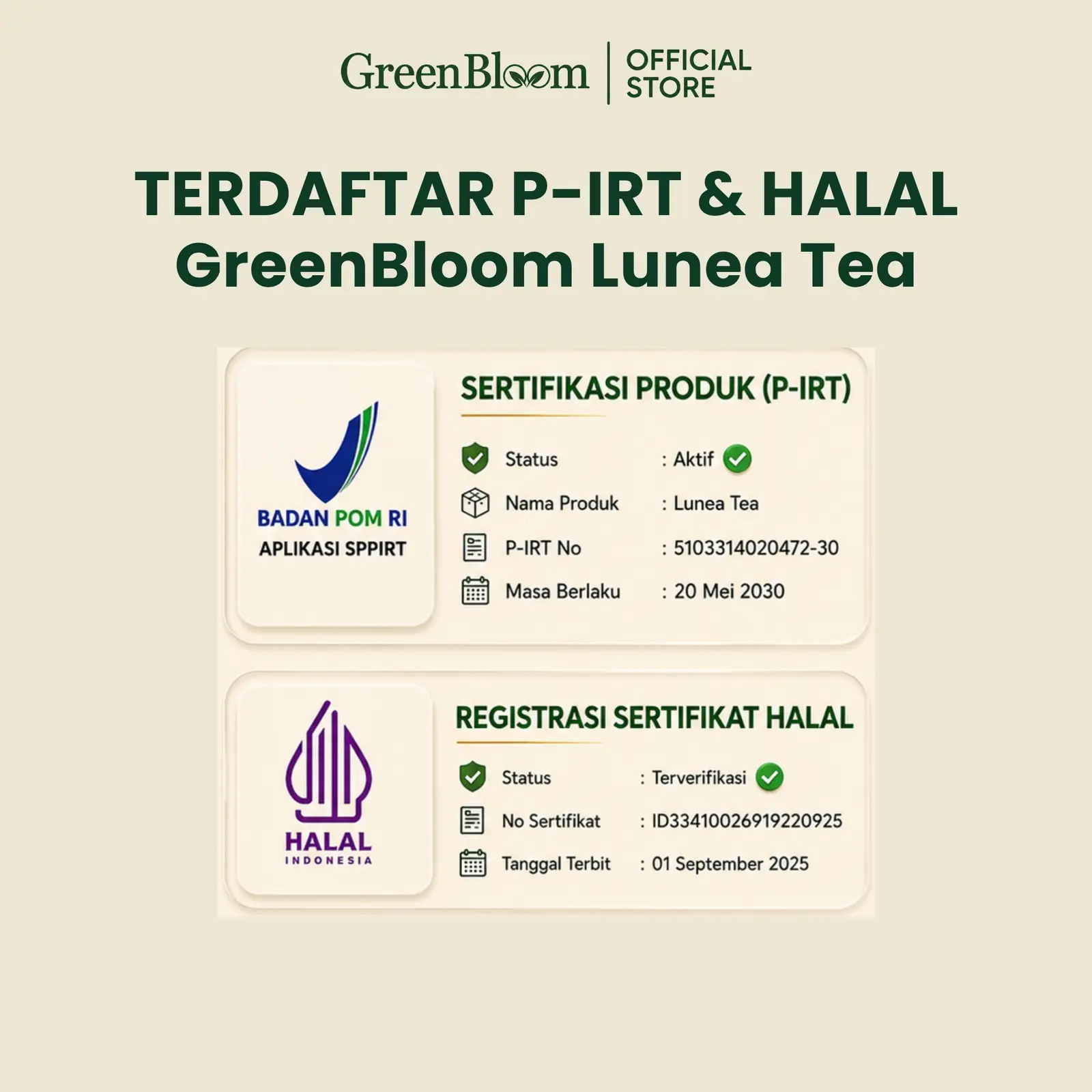 GreenBloom Lunea Tea 28 Kantong - Teh Perapat Wangi Miss V Merapatkan Kewanitaan Herbal Alami โ foto 6